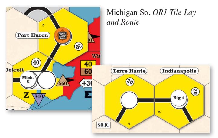 Big 4 OR1 tile lays and route